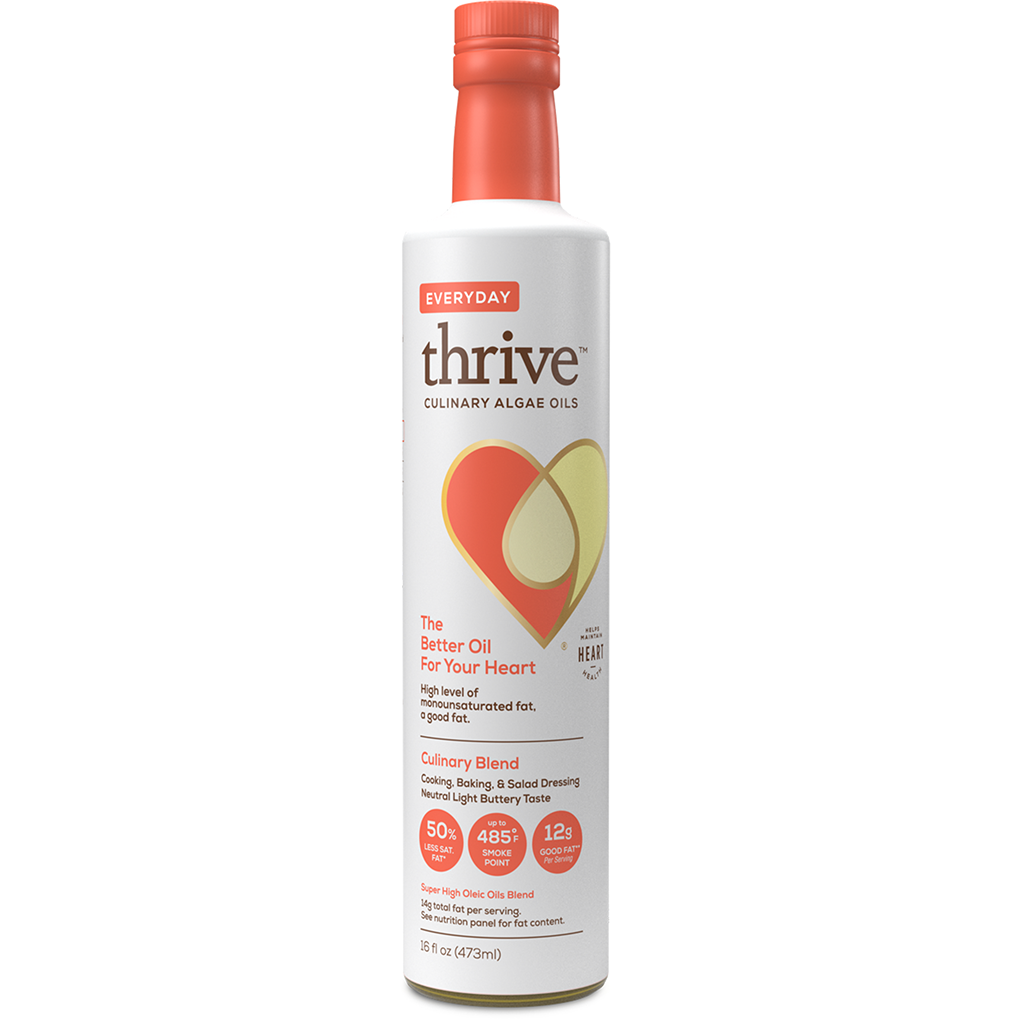 A bottle of Thrive Signature Culinary Blend with Algae Oil