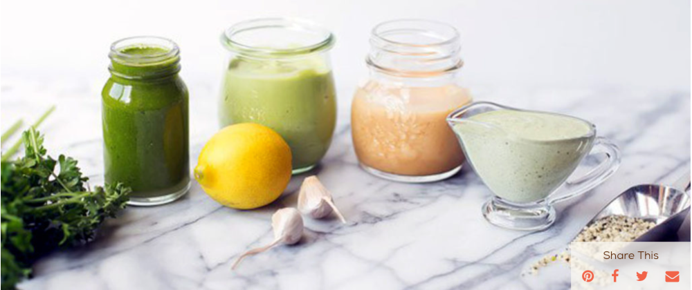 Four Healthy Salad Dressings